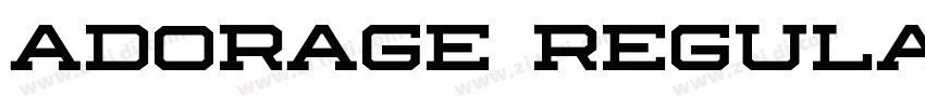 Adorage Regular字体转换 Adorage Regular字体转换